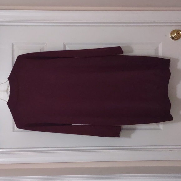 NWT 89th & Madison Garnet Long Sleeve Dress Size L - Picture 5 of 7